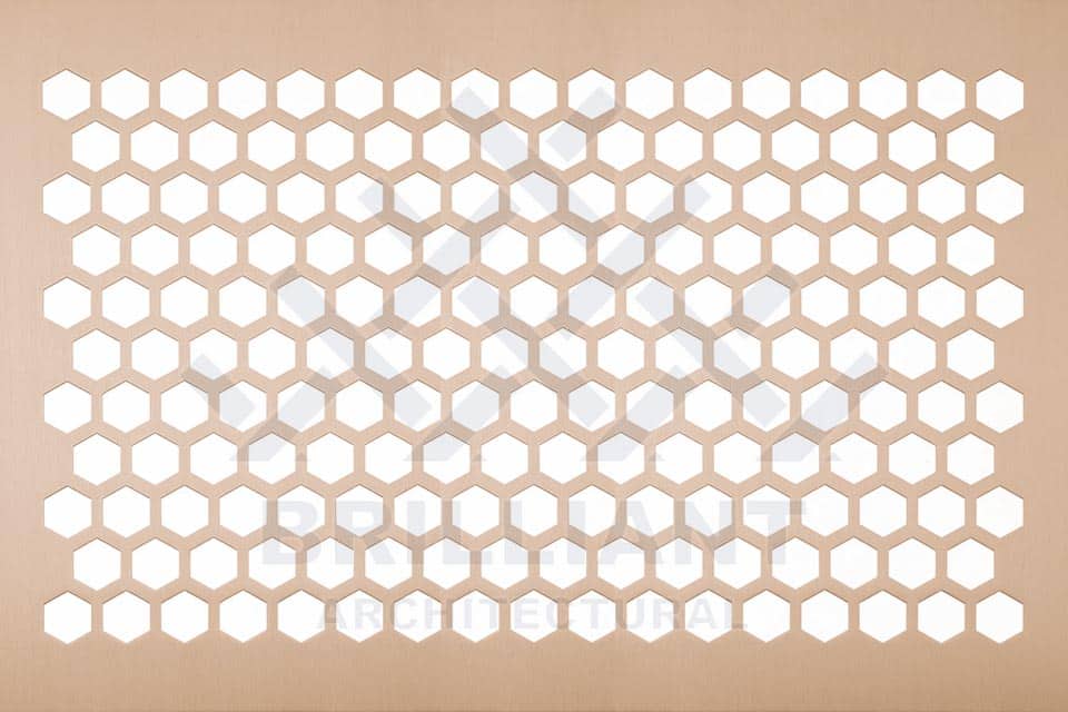 Chapa perforada en nido de abeja hexagonal Chapa perforada en nido de abeja hexagonal