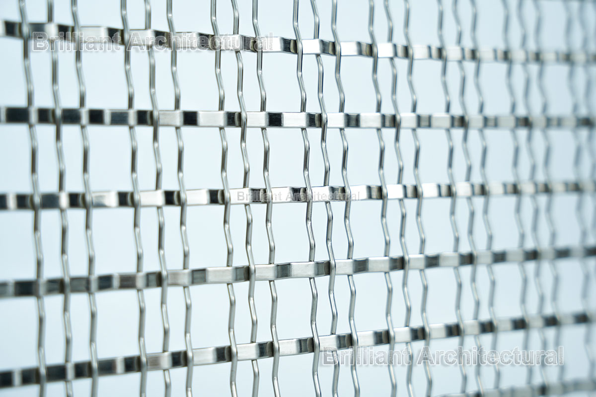 Grillage décoratif architecture ondulé inox 304 316 316l
