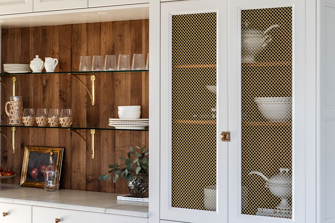 Inserciones decorativas de malla de alambre para puertas de gabinetes