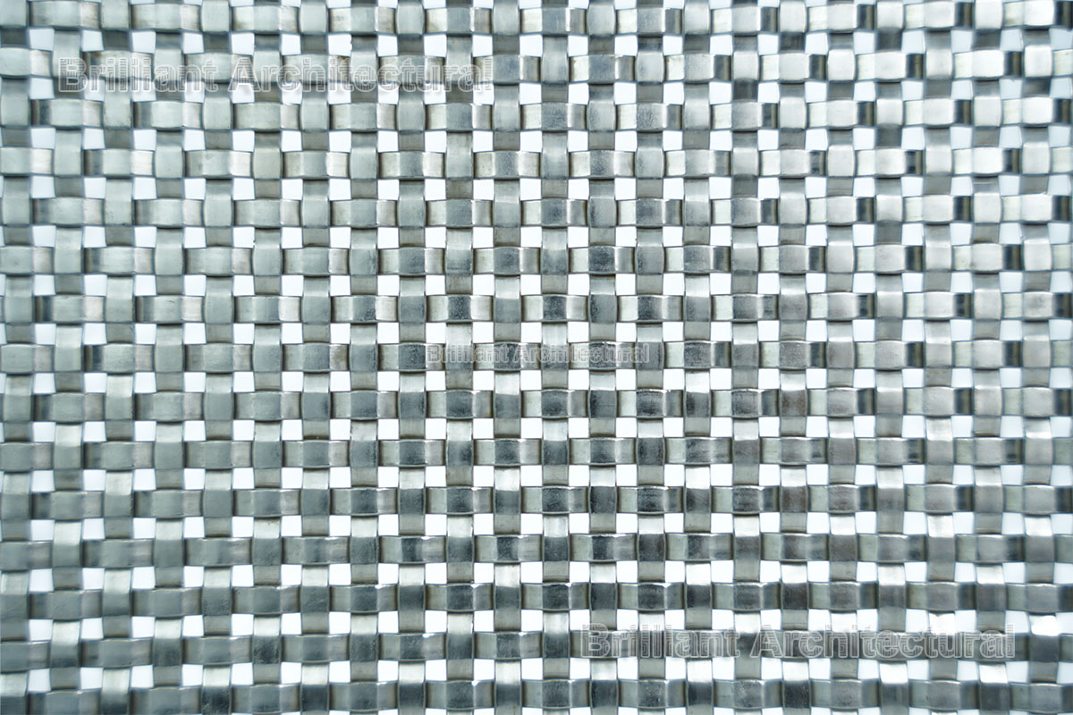 Maille métallique décoratif à sertissage bloqué Maille métallique décoratif à sertissage bloqué