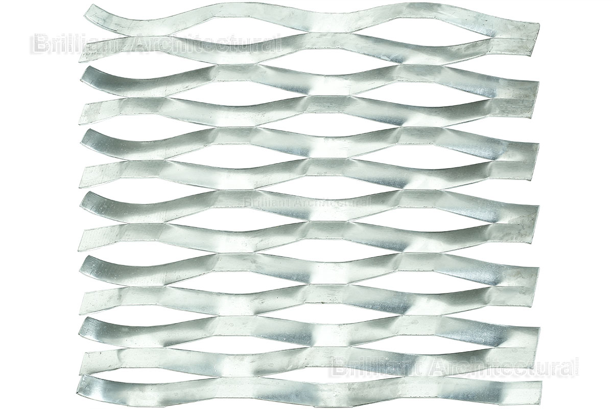 Panneau architecture en maille losange d’aluminium Panneau architecture en maille losange d'aluminium
