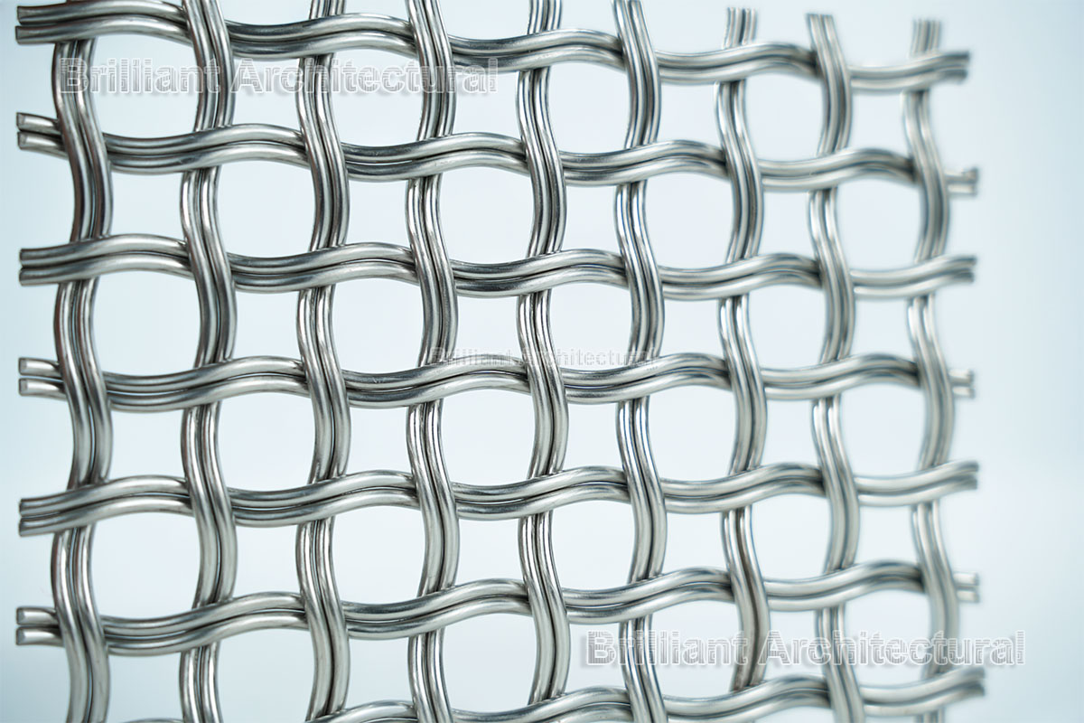 Panneaux de maille métallique architecture décorative en acier inoxydable 316 304
