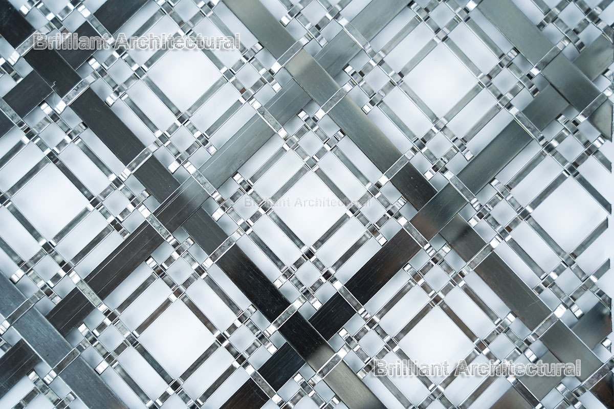 Panneaux décoratifs en maille métallique architecture inox 316 304 Panneaux décoratifs en maille métallique architecture inox 316 304