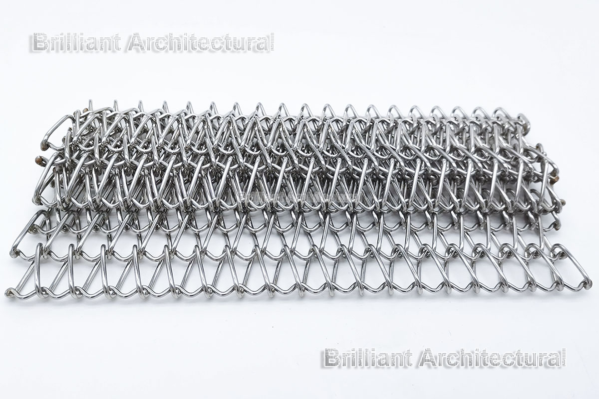Pantalla de malla de alambre en espiral arquitectónica