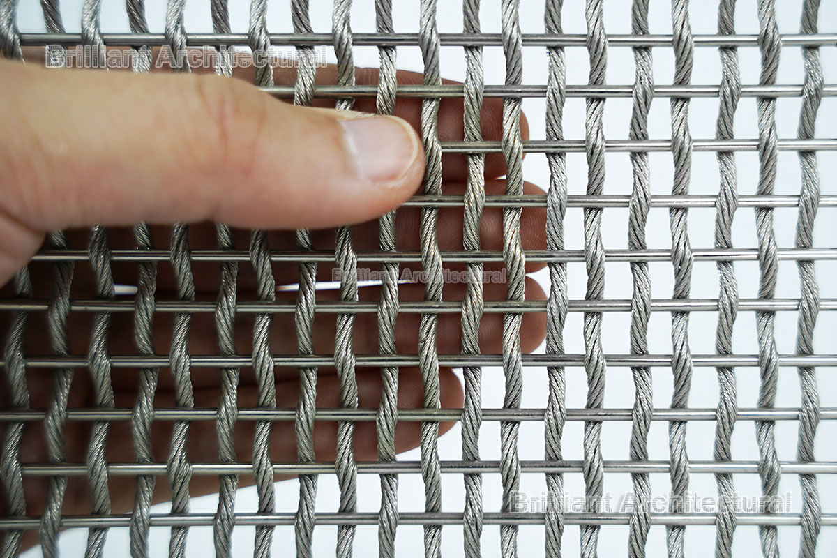 Tissu en maille métallique architecture inox 304 316 316L Tissu en maille métallique architecture inox 304 316 316L