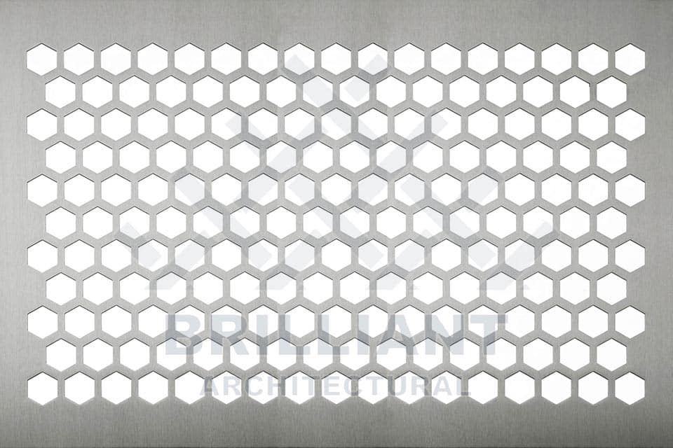 Tôle perforée hexagonale Tôle perforée hexagonale