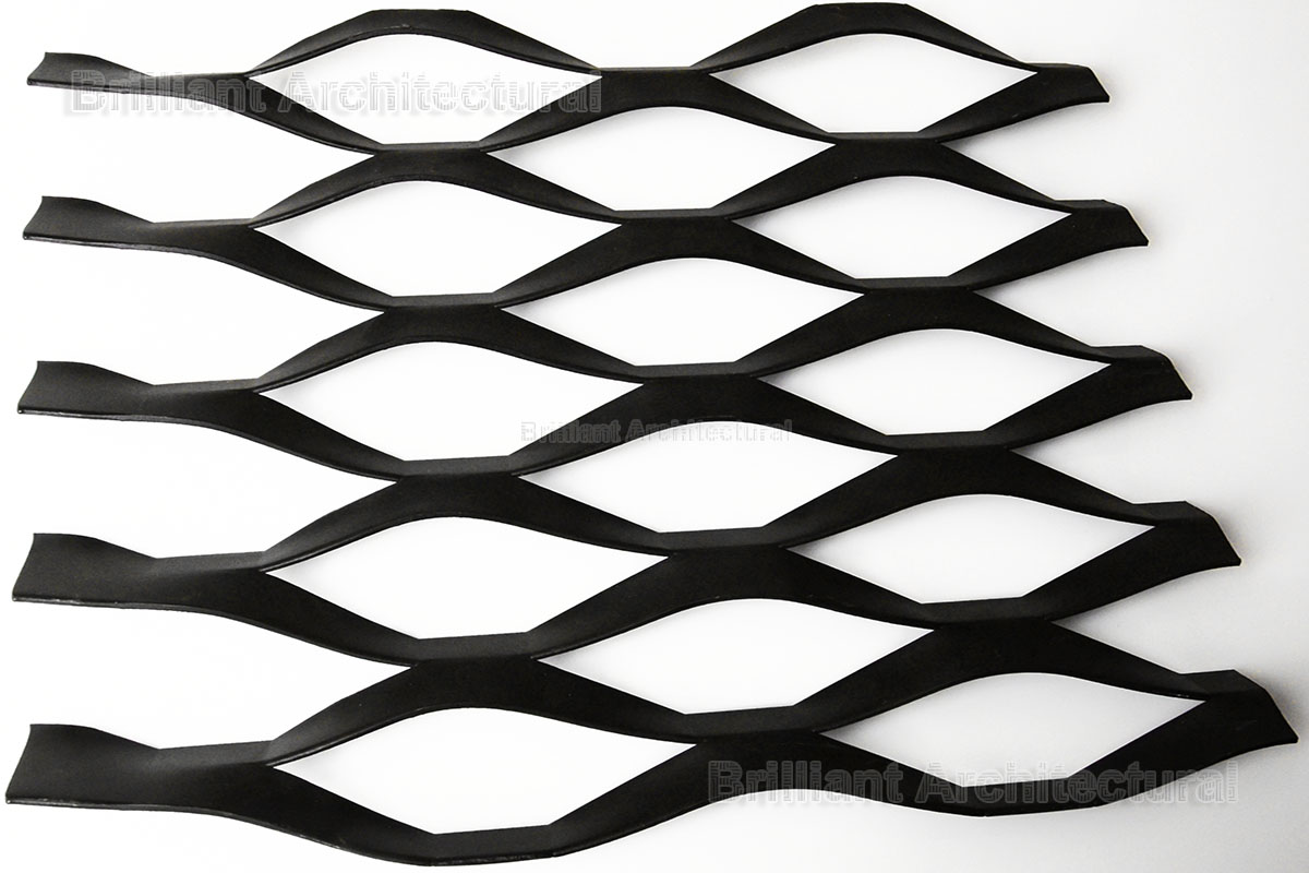 Tôles en métal déployé à mailles en losange pour l’architecture Tôles en métal déployé à mailles en losange pour l'architecture