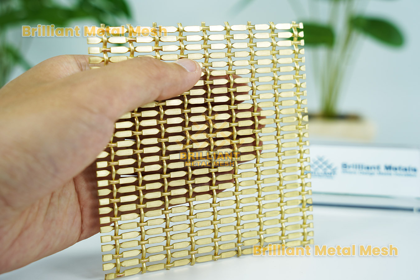 architectural decorative brass wire mesh grilles