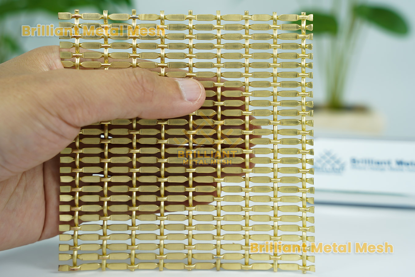 architectural decorative gold wire mesh grille