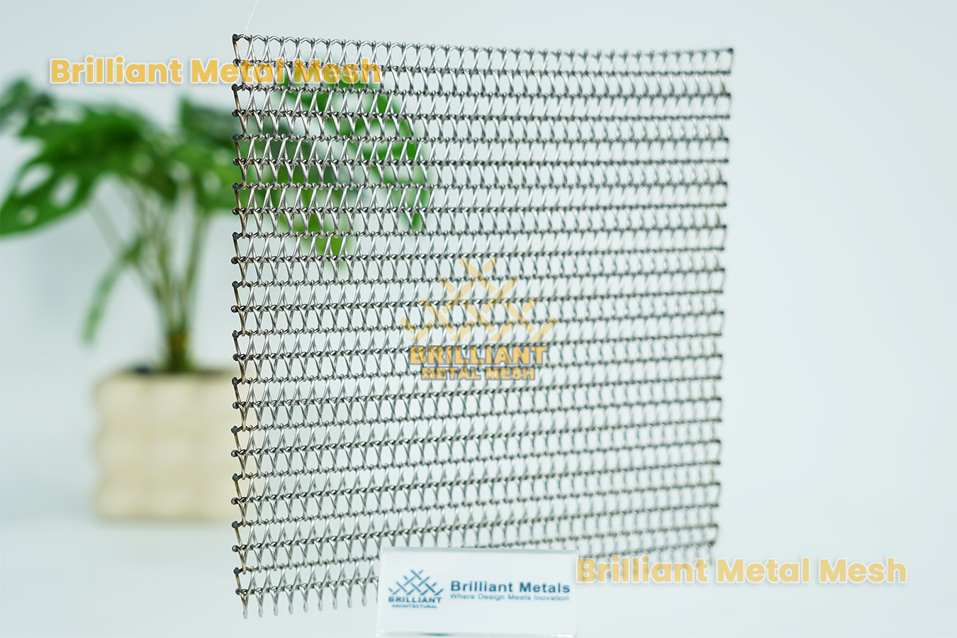 architectural flexible metal mesh fabric decorative privacy screen room divider