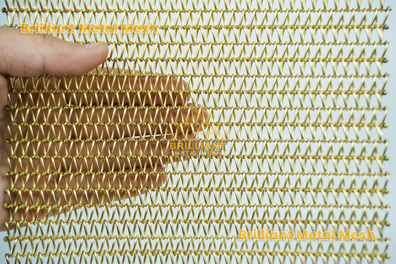 architectural metal mesh decorative wire mesh brass room divider