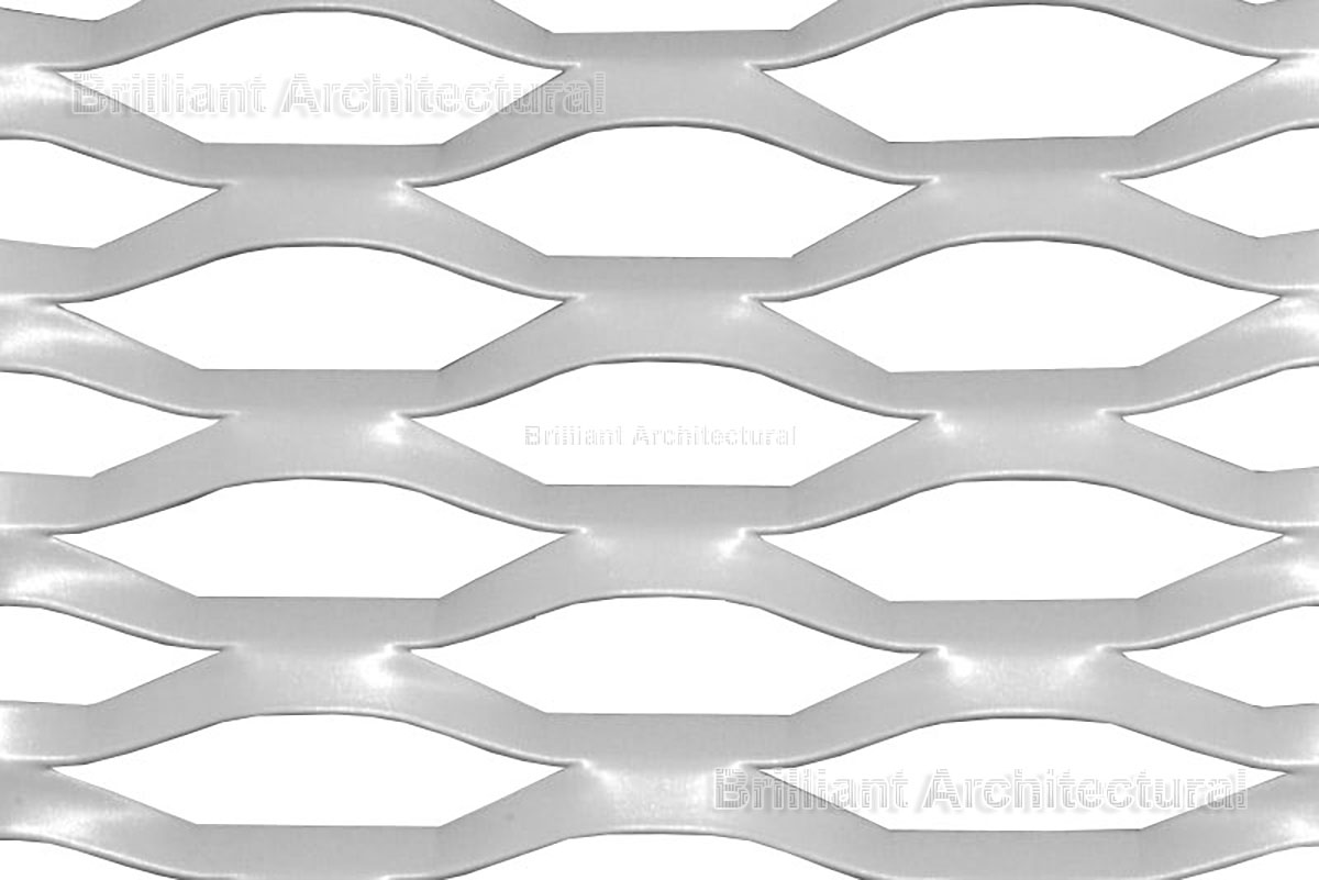 écran architecture en maille d’aluminium déployée écran architecture en maille d'aluminium déployée