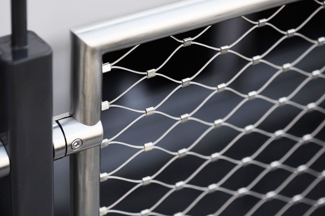 flexible stainless steel cable mesh for stair railings