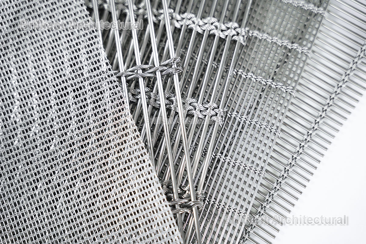 maille métallique souple architecture inox