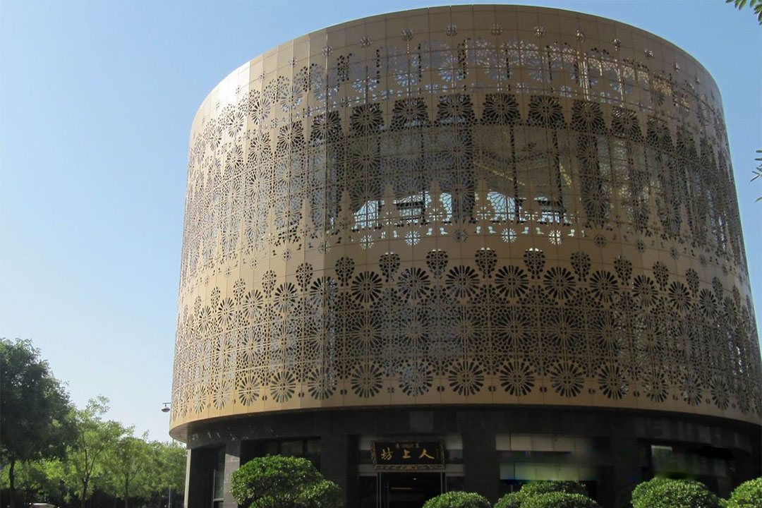 metal perforado para fachadas malla metalica para fachadas
