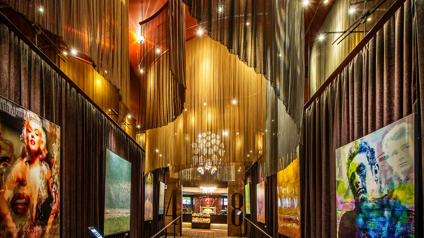 architectural decorative metal mesh drapery