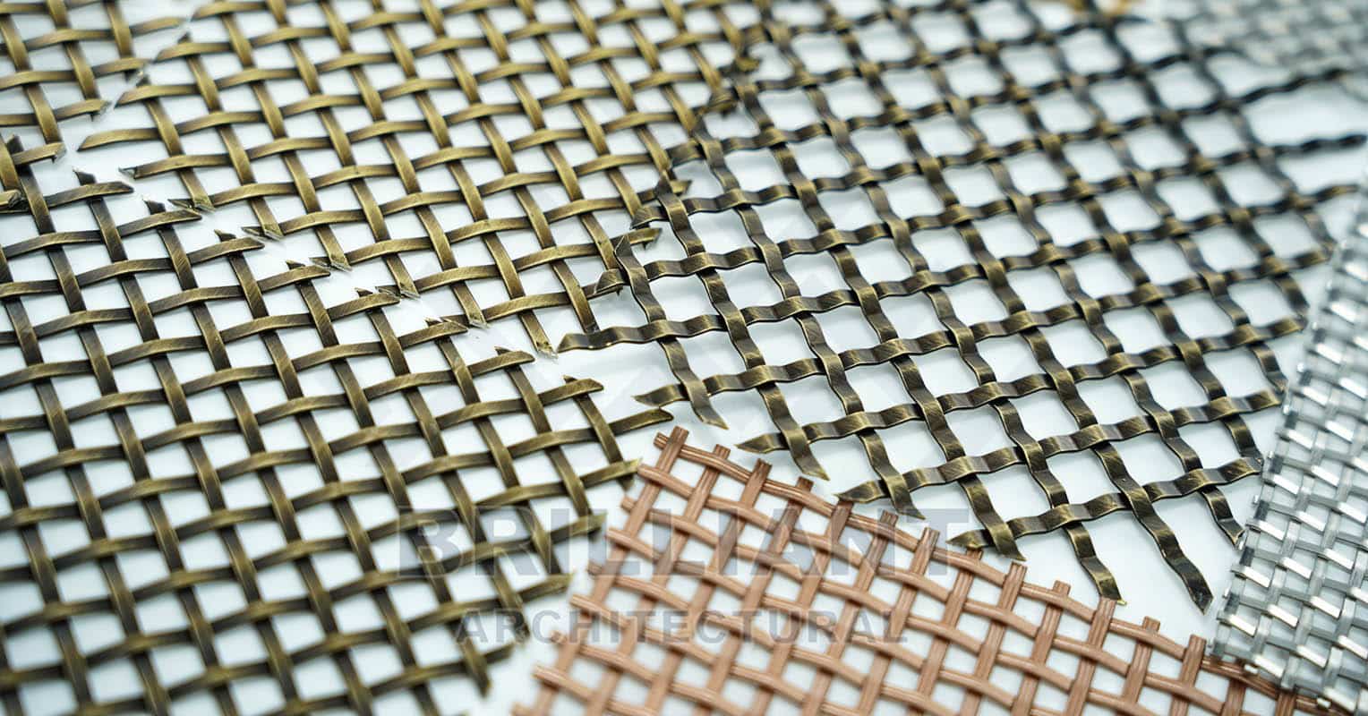 architectural wire mesh screen panels