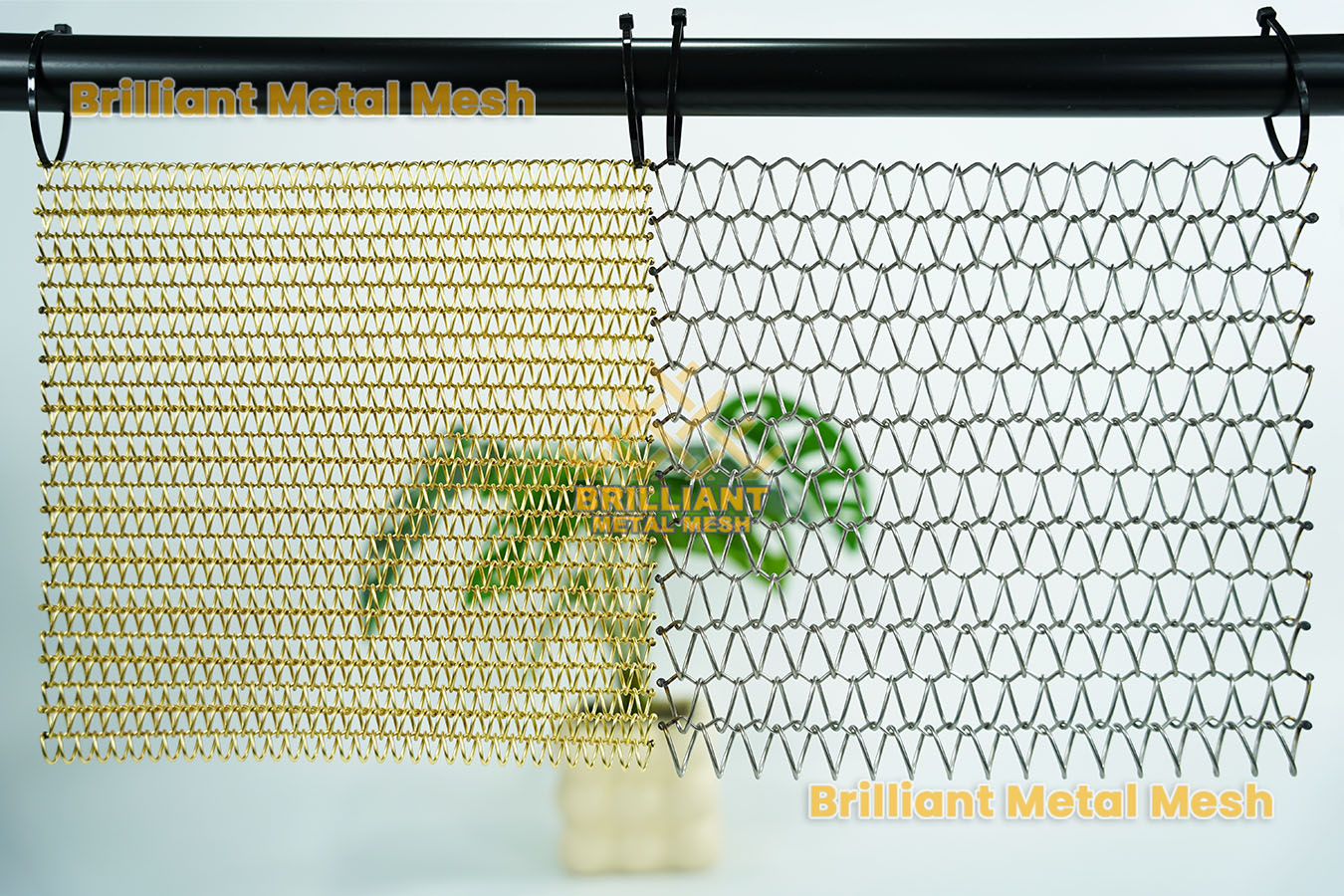 stainless steel architectural mesh screen decorative metal mesh brass room divider screen