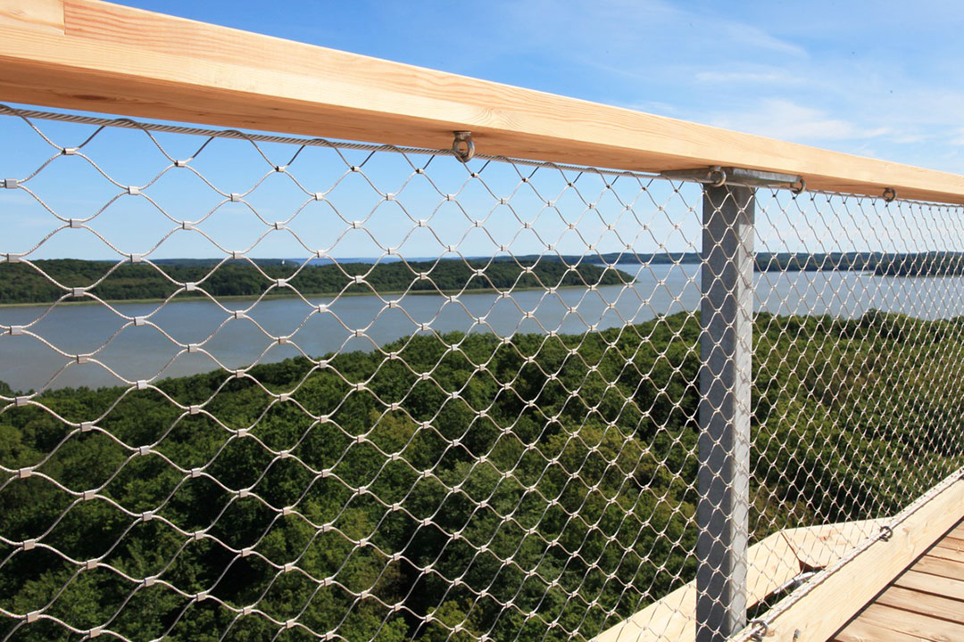 stainless steel cable wire mesh deck railing