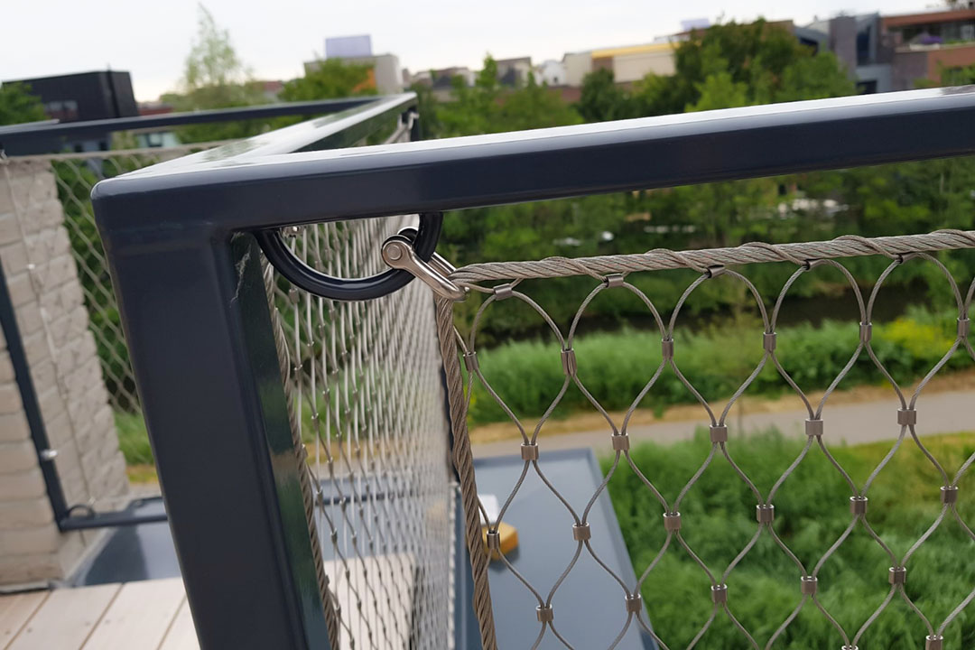 stainless steel cable wire mesh railing