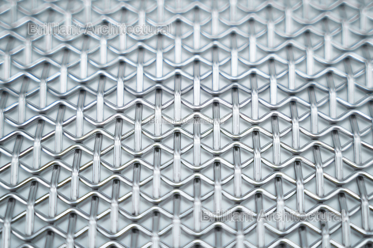 tissu en maille architecturale en acier inox