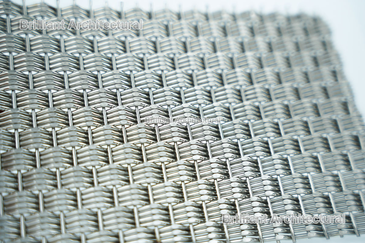 treillis métallique architecture maille acier inoxydable